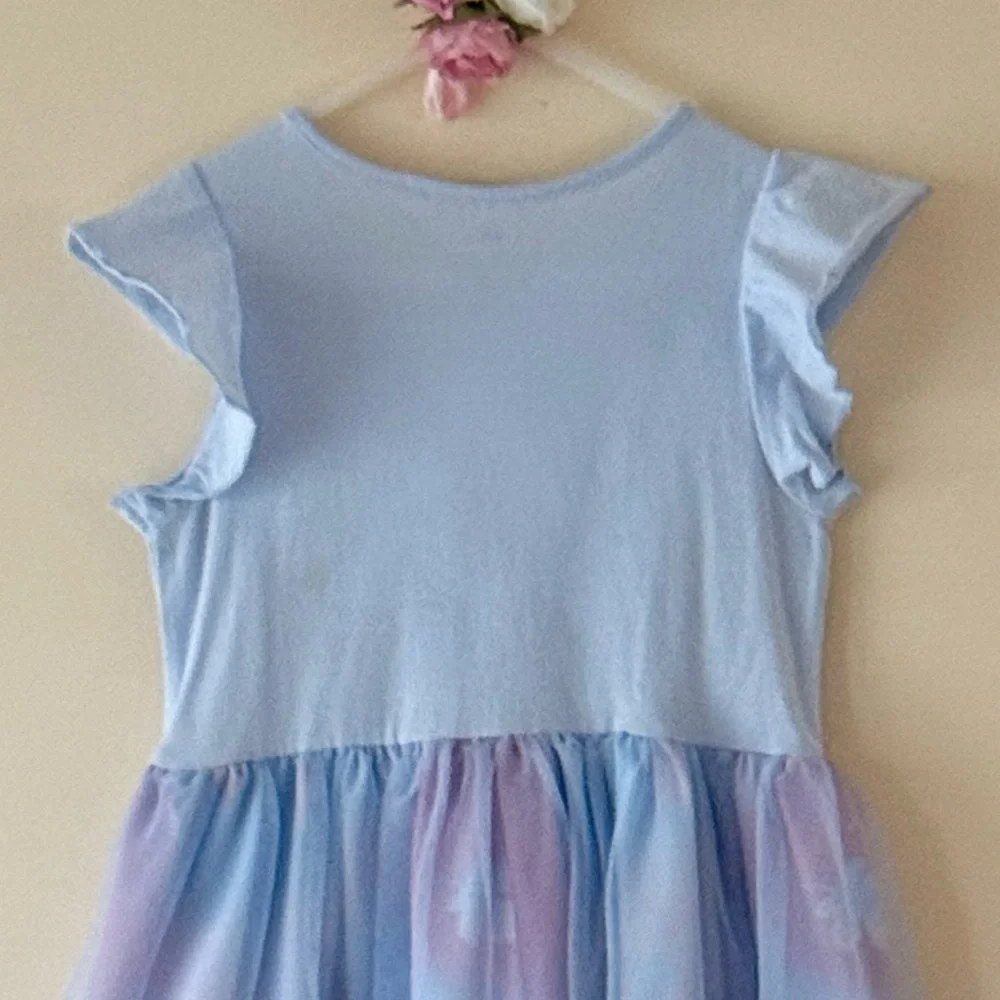 H&M Toddler Girls' Frozen Elsa Light Blue Tulle Dress, Size 3-4yrs